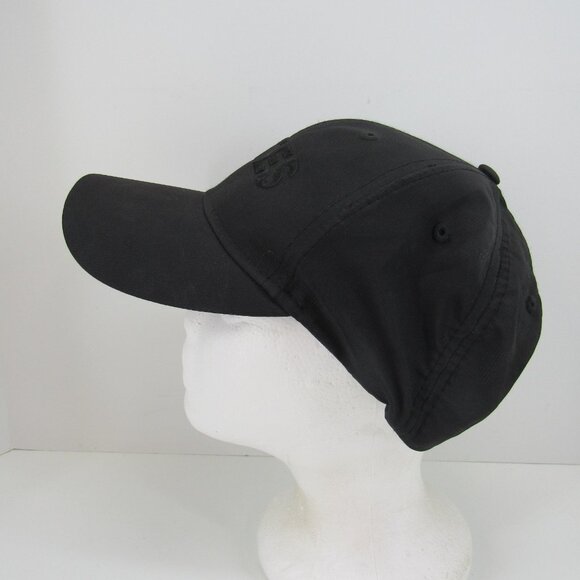 ESTES Embroidered Logo Men's Black on Black Adjustable Strap Back Cap Hat - Picture 3 of 11
